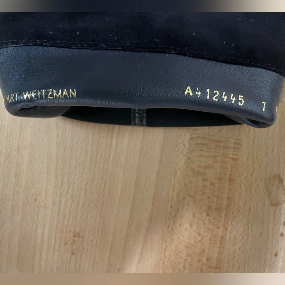stuart weitzman 5050 mid boot black suede - Picture 7 of 8